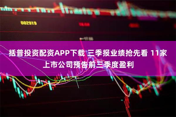 括普投资配资APP下载 三季报业绩抢先看 11家上市公司预告前三季度盈利
