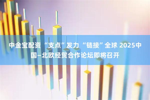中金宝配资 “支点”发力 “链接”全球 2025中国—北欧经贸合作论坛即将召开