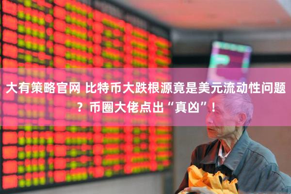 大有策略官网 比特币大跌根源竟是美元流动性问题？币圈大佬点出“真凶”！