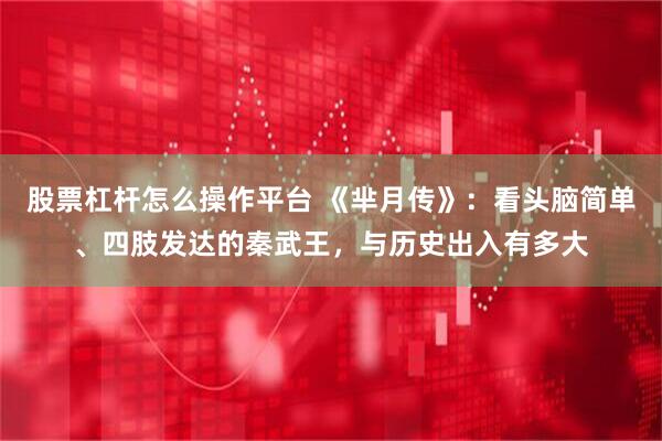 股票杠杆怎么操作平台 《芈月传》：看头脑简单、四肢发达的秦武王，与历史出入有多大