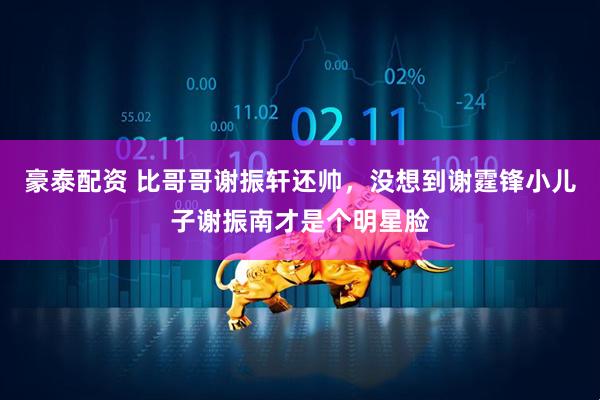 豪泰配资 比哥哥谢振轩还帅，没想到谢霆锋小儿子谢振南才是个明星脸