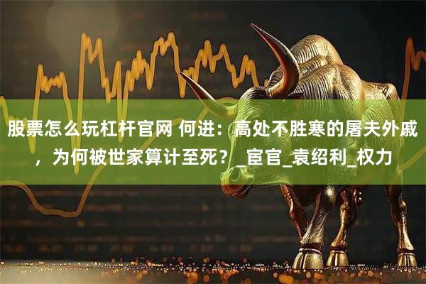 股票怎么玩杠杆官网 何进：高处不胜寒的屠夫外戚，为何被世家算计至死？_宦官_袁绍利_权力