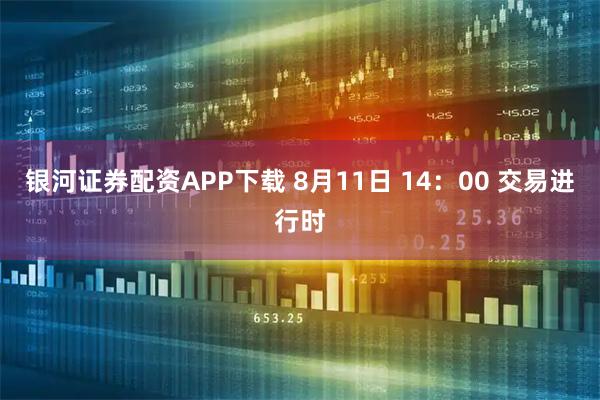 银河证券配资APP下载 8月11日 14：00 交易进行时