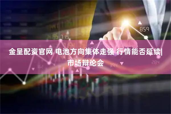 金呈配资官网 电池方向集体走强 行情能否延续|市场辩论会